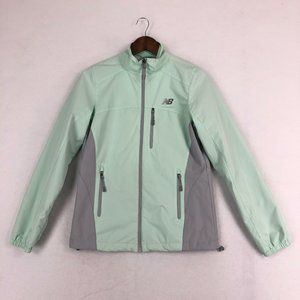 New Balance Women's Size Small Green Grey Lightweight Windbreaker Jacket